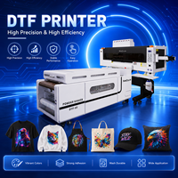 Imprimante DTF pour petites entreprises DIY avec secoueur de poudre intégré, machine d'impression de t-shirts rouleau-à-rouleau de 60 cm pour l'impression à la demande