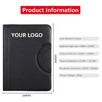 Carpeta Multifuncional Personalizada A4, Bolsa de Mano con Cremallera, Maletín de Cuero, Carpeta de Negocios, Carpeta de Ventas con Tablero, Venta al por Mayor