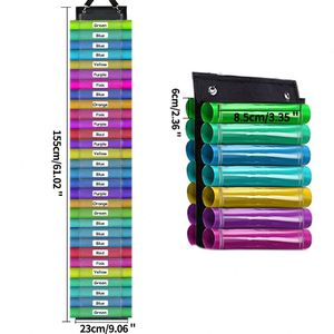 New 60 Grids Storage Organizer Hanging Door Bags <b>Vinyl</b> Storage Rack Large Capacity Craft Tools Buggy Bag - Product Image 3