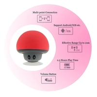 Haut-parleur sans fil multimédia USB étanche pour douche avec caisson de basses en forme de champignon