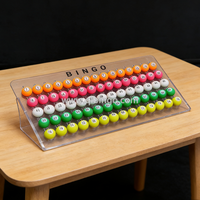 Balle de tennis de table imprimée avec des numéros de bille de bingo colorés, idéale pour le tirage aux numéros de la machine de bingo