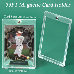 SUNSHING 35pt Magnetic <b>Card</b> <b>Holder</b> One Touch Case for Baseball Sports Trading <b>Cards</b> Pokemon Yu-Gi-Oh MTG <b>Card</b> Stand - Product Image 2