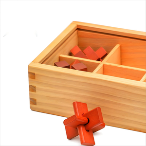 2024 Nieuwe Aankomst 3d Puzzel Logica Redenering Houten Doos Zes Stijlen Van Kongming Sloten Montessori Kinderspeelgoed Voor Kinderen Jongens Meisjes