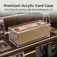 Boîte de présentation en acrylique transparente détachable résistante aux UV, de fabrication directe, pour 6 boosters PKMN Master