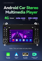 Sistema Multimedia para Automóvil con Pantalla Táctil HD, Radio Estéreo, Android 14, GPS, OBD2 y Amplificador, para Mercedes-Benz Sprinter B200 Vito