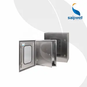 Wall Mounted Metal Box SAIPWELL/SAIP IP65 IP66 SS304 SS316 Waterproof Stainless Steel Box Enclosure With Polishing Surface