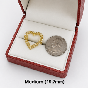 Anillo de Oro de 14k con Diseño Clásico Nugget, Marco de Corazón Estilo Rollie, Anillo Hip Hop para Mujer, Regalo de Aniversario o Fiesta - Product Image 4
