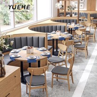 Banquettes de restaurant en bois en forme de U meubles de siège de restaurant de café banquette ronde canapé sièges banc de canapé de restaurant