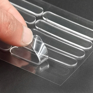 Transparent anti-collision <b>strips</b> for cabinet doors, windows, and drawers; invisible transparent silicone soundproof pads; - Product Image 3