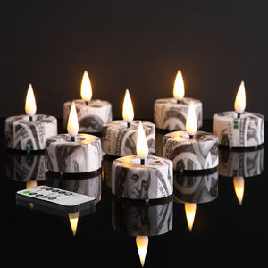 Set di 12 Luci <span class=keywords><strong>LED</strong></span> a Batteria con Fiamma 3D Realistica di Mermei, Telecomando Incluso, per Matrimoni, Compleanni, Natale e Decorazioni Domestiche - Product Image 2