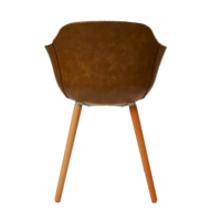 Chaise de salle à manger ergonomique moderne avec accoudoirs en tissu rembourrés, assise rembourrée, pieds en bois massif pour la maison, le café, utilisation en intérieur
