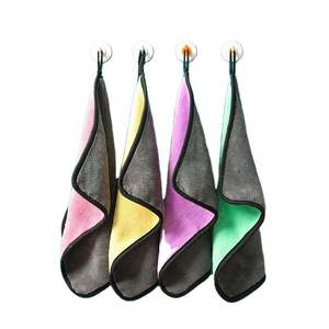 CXT687 양면 산호 벨벳 와이핑 타월 대형 두꺼운 600GSM 극세사 세차 타월 흡수성 천 - Product Image 1