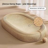 Meuble griffoir pour chat en sisal, grand, classique et moderne, avec lit intégré, écologique, durable, résistant à l'usure, anti-anxiété