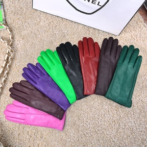 <span class=keywords><strong>Gants</strong></span> en <span class=keywords><strong>cuir</strong></span> pour femmes, mode printemps-automne, coupe-vent, compatibles écran <span class=keywords><strong>tactile</strong></span>, pour le cyclisme, usage quotidien, conduite - Product Image 2