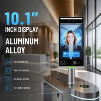 Terminal de Control de Acceso para Exteriores con Reconocimiento Facial, Impermeable IP65, de 10 Pulgadas, para Sistema de Torniquete, con WiFi
