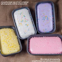 Jouet Squishy en Boîte Extra Doux à Rebond Lent - Saveur Taro-Lait - Matériau PU - Jouet Anti-Stress à Presser - Nouveauté - À partir de 14 Ans