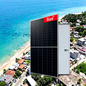 Panneau solaire monocristallin bifacial Sunplus à demi-cellules 570-590W, tout noir, 2278x1134mm, grade A, en stock, pour système photovoltaïque de toiture - Product Image 1