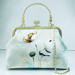 Sac à bandoulière en cuir à clip à <span class=keywords><strong>main</strong></span>, fermeture éclair dorée, nouveau style chinois élégant, sac à bandoulière pour femme, sac pour <span class=keywords><strong>homme</strong></span> - Product Image 3