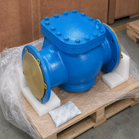 Válvula de Retención de Columpio Reforzada con Brida, ASTM A216 WCB, Acero Fundido, Clase ASME 1500, DN100/4 Pulgadas para Sistemas de Tuberías Industriales