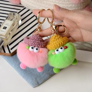 Nouveau mignon boule de charbon <span class=keywords><strong>porte</strong></span>-clés en peluche petite poupée en peluche suspendue sac de voiture accessoire <span class=keywords><strong>porte</strong></span>-clés pendentif solide en peluche <span class=keywords><strong>porte</strong></span>-clés <span class=keywords><strong>porte</strong></span>-clés - Product Image 2