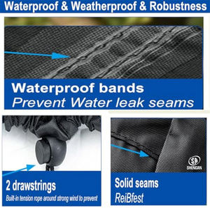 <span class=keywords><strong>Housse</strong></span> de protection <span class=keywords><strong>pour</strong></span> gril de cuisine d'extérieur robuste, imperméable et résistante aux UV, réglable <span class=keywords><strong>pour</strong></span> <span class=keywords><strong>Plancha</strong></span> 80x60x25 cm - Product Image 3