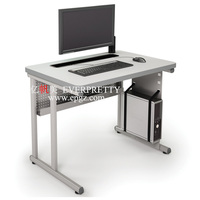 Bureau d'ordinateur de salle de classe de table de laboratoire de langue de lycée avec la séparation