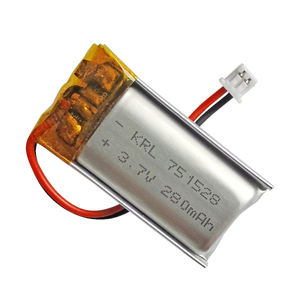 Baterai Lipo 3.7V 751535 380mAh High Drain Custom, Bersertifikasi KC/CE untuk Peralatan Listrik, Daya Tahan Lama, Langsung dari Pabrik - Product Image 1