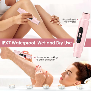 Rasoir électrique sans fil étanche IPX7 pour femmes, <span class=keywords><strong>épilateur</strong></span> facial indolore, épilation du corps, tondeuse pour les mains et les jambes, usage domestique - Product Image 2