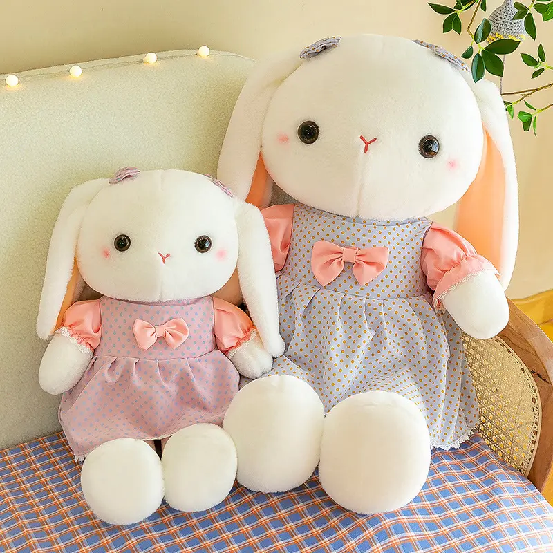 Good Quality New Style Large Cute Stuffed Rabbit Baby Doll Plush Bunny Toys