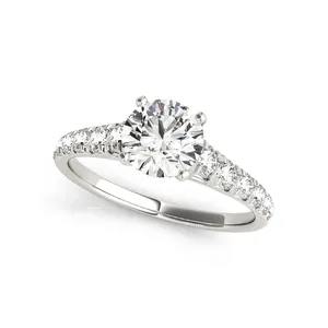 Custom VVS IGI GIA Certified HPHT CVD Lab Grown Diamond 10K 14K 18K Real Gold Fine Jewelry Engagement Wedding Ring For Women Man
