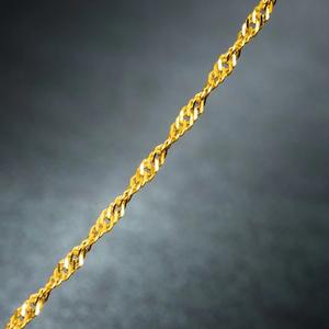 Gedrehte Halskette aus 18K Gold, Echtschmuck aus Gold, Massivgoldkette, 18K Goldschmuck, Modeschmuck, Halsketten - Product Image 4