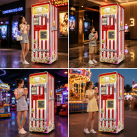 Máquina Expendedora de Palomitas de Maíz Totalmente Automática, Operada con Monedas, Autoservicio, Pantalla Táctil Inteligente, en Venta
