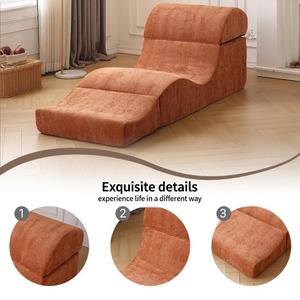 Chaise longue de yoga pour adultes, éponge compressée, canapé-lit pliable en tissu, chaise d'inversion de yoga, pas d'installation nécessaire - Product Image 3