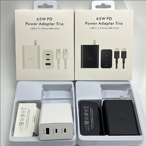High Grade 65W USB C PD <b>Fast</b> Charger US UK EU <b>Plug</b> Portable Wall Power <b>Charging</b> <b>Plug</b> Compatible for Samsung Galaxy - Product Image 1