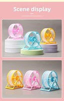 Roda Lari Hamster Plastik CT Silent, Roller Golden Bear, Treadmill, Bracket Bola, Mainan Khusus, Perlengkapan Kandang, Dekorasi Kandang