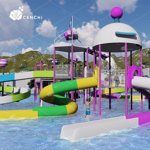 Tapis anti-éclaboussures extérieur Cenchi équipement de jeu aquatique pour enfants parc aquatique commercial aire de jeux anti-éclaboussures parc aquatique personnalisé - Product Image 4