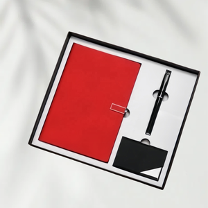 2025 Premium 3 en 1 Juego de regalo de negocios Cuadernos de PU y portatarjetas de nombre Juegos de regalo corporativos para ejecutivos o clientes de bufetes de abogados - Product Image 3