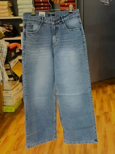 Jeans à <span class=keywords><strong>taille</strong></span> <span class=keywords><strong>haute</strong></span> et jambes larges pour femmes, <span class=keywords><strong>pantalon</strong></span> en denim délavé vintage pour un style décontracté au quotidien - Product Image 5