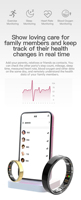 Smart Ring Fitness Tracker BT Compatible IP68 Impermeable Health Tracker Smart Ring para Android IOS