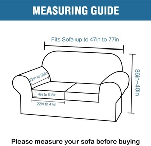 Vỏ Bọc Ghế Trường Kỷ 3 Món Mới Nhất Cho 2 Đệm Bọc Ghế Sofa Co Giãn Với 2 Vỏ Đệm Ghế Siêu Lớn - Product Image 2