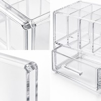 Boîte de rangement pour parfums en acrylique Calic, transparente, avec 12 compartiments et tiroir, pour boutique de parfums, taille personnalisée, OEM, vente en gros