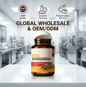 Complément alimentaire <span class=keywords><strong>Ashwagandha</strong></span> KSM-66 biologique, 30 capsules, certifié GMP, HACCP, QS, ISO, soulagement naturel du stress, soutien au sommeil, pour adultes - Product Image 5