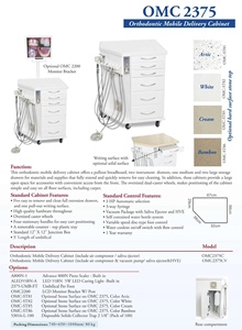 Одобренный <span class=keywords><strong>CE</strong></span> TPC OMC2375CV ортодонтический стоматологический мобильный шкаф для доставки Портативный турбинный блок с воздушным компрессором и вакуумным насосом - Product Image 2