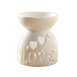 Lampe chauffante aux huiles essentielles porte-bougie de combustion ménage personnalisé céramique blanche aromathérapie petit poêle piédestal - Product Image 5