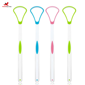 Grattoir de langue en silicone et plastique coloré de qualité supérieure, à prix réduit, pour un nettoyage efficace de la langue - Product Image 2