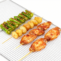 Grille en fil métallique pour barbecue robuste |   Grille de barbecue en acier inoxydable pour l'extérieur et le camping |   Usine OEM ODM