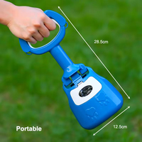 Herramienta de limpieza al aire libre para mascotas OEM, pala para caca de perro, accesorio portátil de plástico PP para caminar mascotas con bolsa de caca integrada