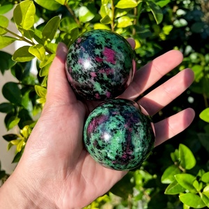 Esfera de Epidota Natural al por Mayor, Bola de Piedra Preciosa Pulida para Decoración del Hogar y Sanación Energética - Product Image 6