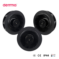 Ventilateur centrifuge à pales courbées en arrière de 8 pouces (190 mm) 220 V AC, 318 CFM (540 m³/h), avec roue en PA66 pour armoires de commande électriques moyennes
