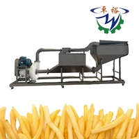 Hoge Efficiëntie Frietjes Aardappelreepjes Snijder Groente Snijmachine Hydro Snijmachine voor Restaurant Fabriek